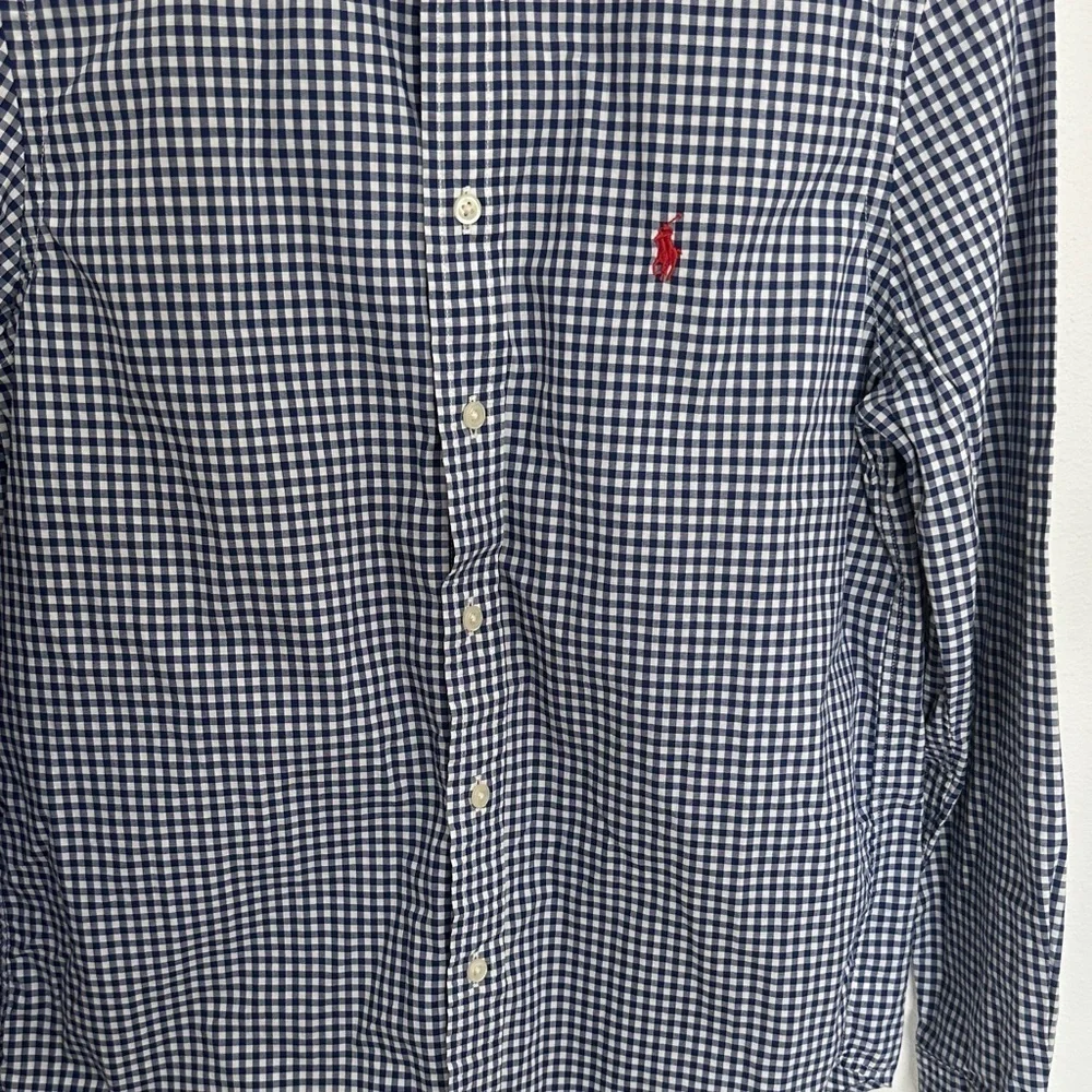 Ralph Lauren Kids Navy and White Checkered Shirt